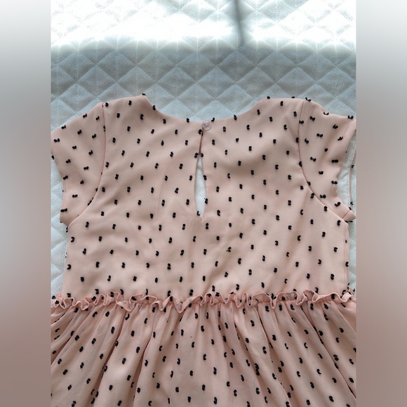 Pipa & Julie Girl’s Party/ Formal Dress Size 6X Soft Pink W/ Swiss Cloth Dots - Picture 12 of 13